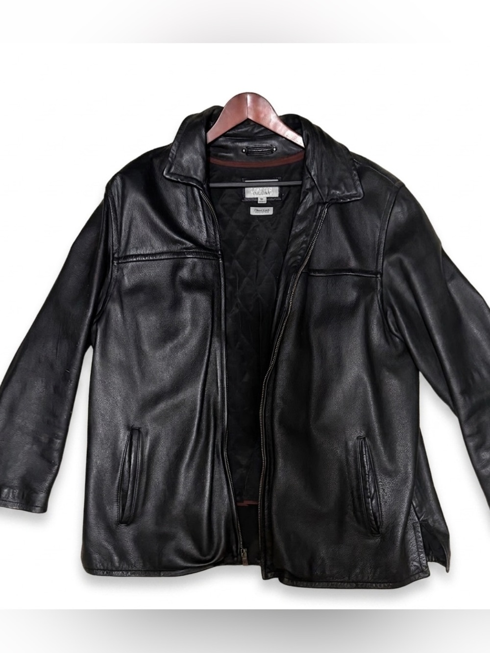 Vintage Wilsons M Julian Thinsulate Black Quilted Removable Lined Leather Jacket